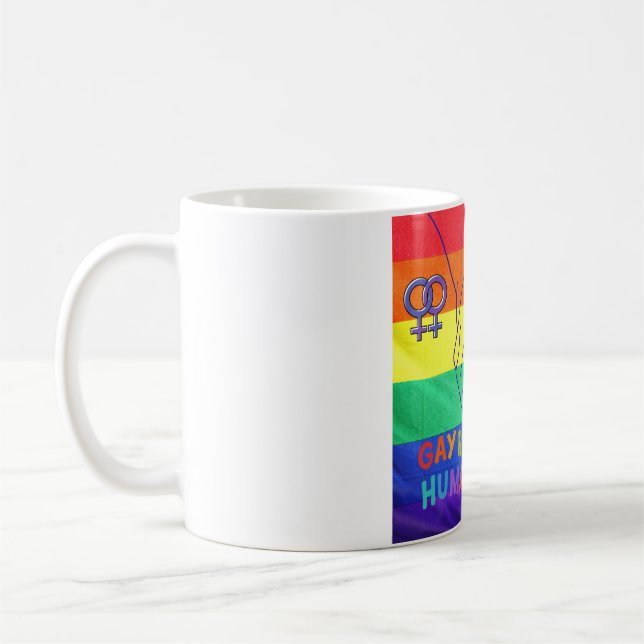 Gay have rights coffee mug (Left)