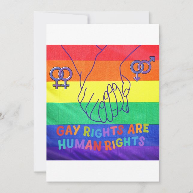 Gay have rights invitation (Front)