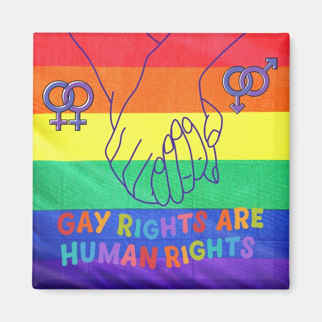 Gay have rights magnet (Front)