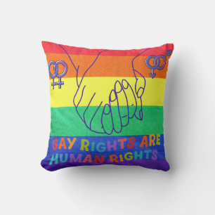Gay have rights throw pillow