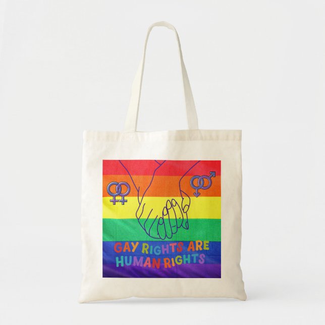 Gay have rights tote bag (Front)