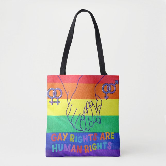 Gay have rights tote bag (Front)