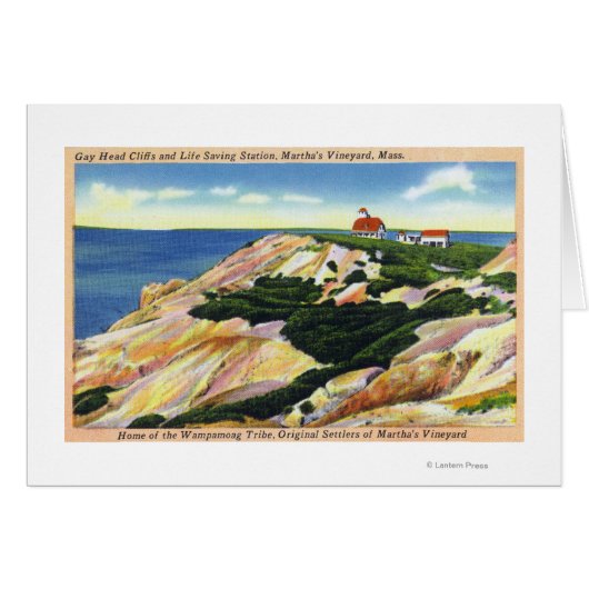 Gay Head Cliffs and Life Saving Station View Cards (Front Horizontal)