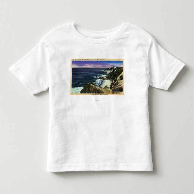 Gay Head Cliffs, Striped Bass Fishing Grounds Toddler T-shirt (Front)