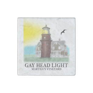 Gay Head Light Stone Magnet