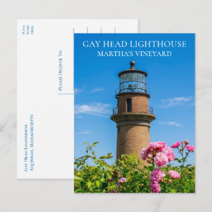Gay Head Lighthouse Marthas Vineyard MA Postcard