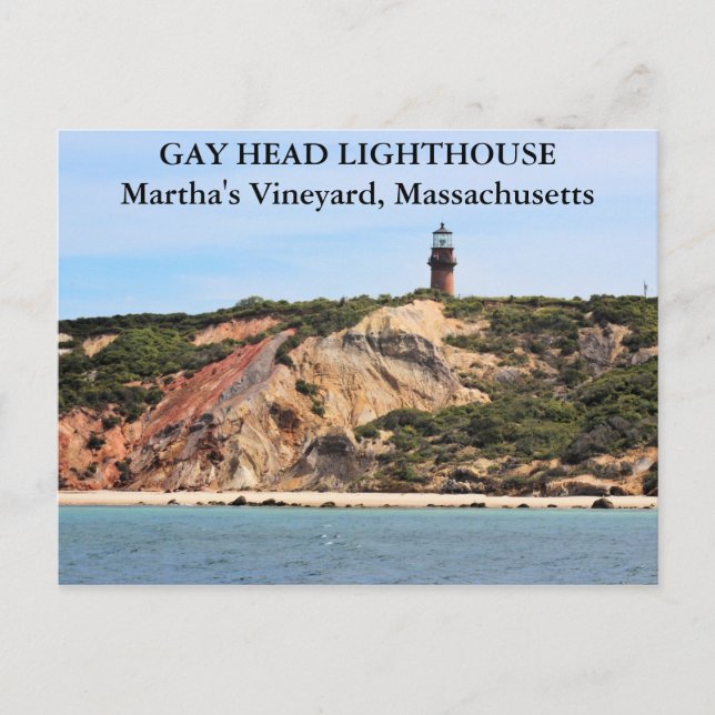 Gay Head Lighthouse, Martha's Vineyard MA Postcard (Front)