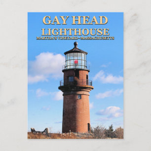 Gay Head Lighthouse, Martha's Vineyard MA Postcard