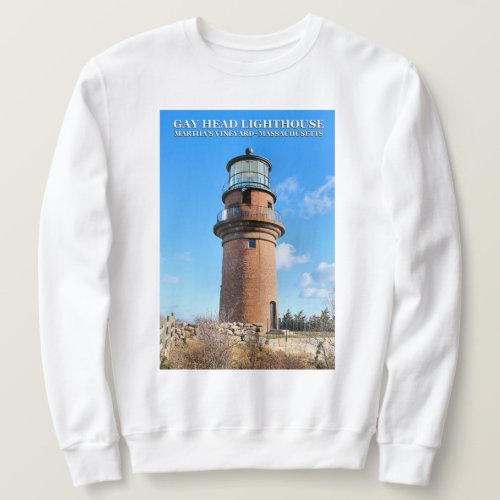 Gay Head Lighthouse Marthas Vineyard MA Sweatshirt