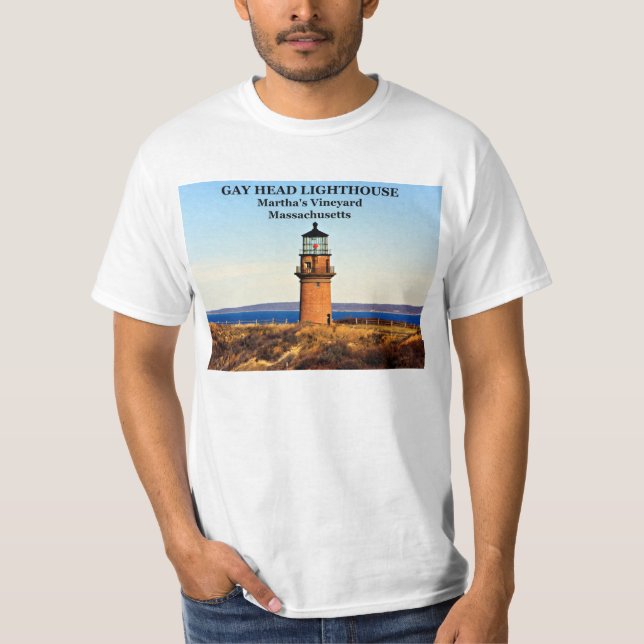 Gay Head Lighthouse, Martha's Vineyard MA T-Shirt (Front)