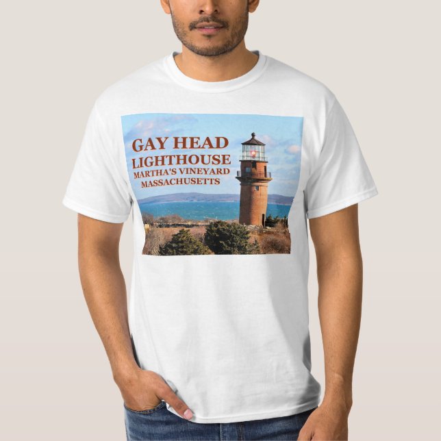 Gay Head Lighthouse, Martha's Vineyard MA T-Shirt (Front)