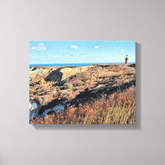 Gay Head Lighthouse, Massachusetts Wrapped Canvas Print
