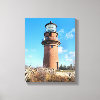 Gay Head Lighthouse, Massachusetts Wrapped Canvas Print