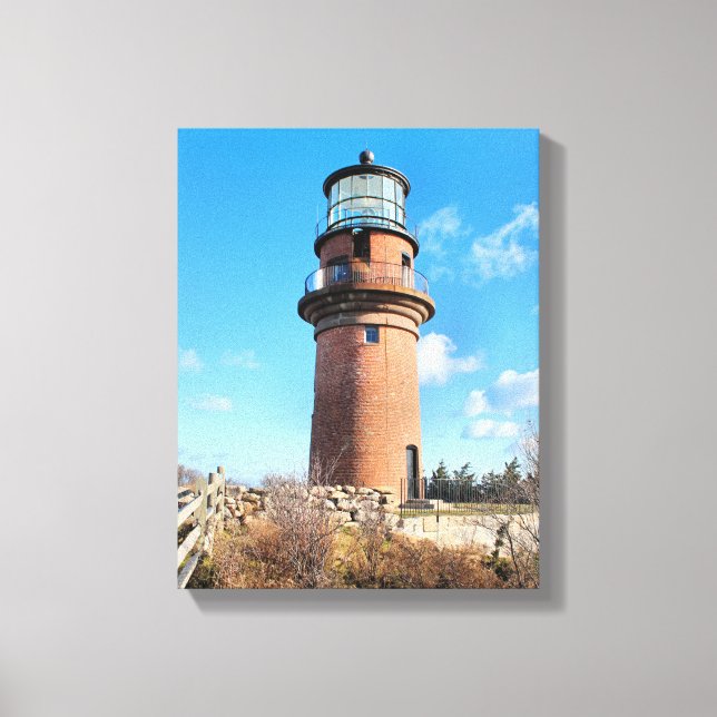 Gay Head Lighthouse, Massachusetts Wrapped Canvas Print (Front)