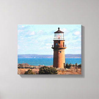 Gay Head Lighthouse, Massachusetts Wrapped Canvas Print