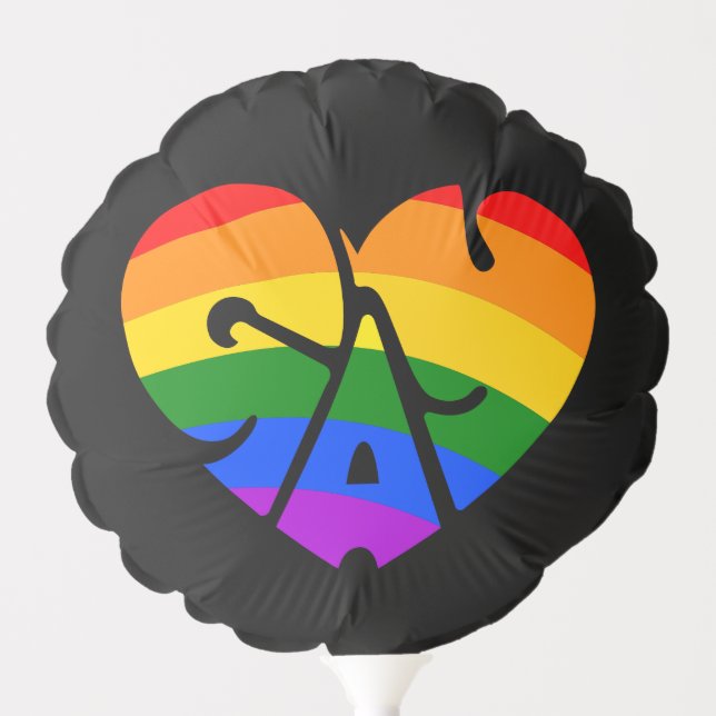 Gay Heart Balloon (Front)