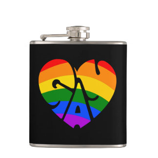Gay Heart Flask
