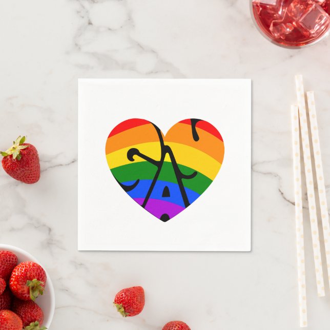 Gay Heart Napkins (Insitu)
