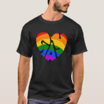 Gay Heart T-Shirt<br><div class="desc">This design features a fun heart created from the word gay.</div>