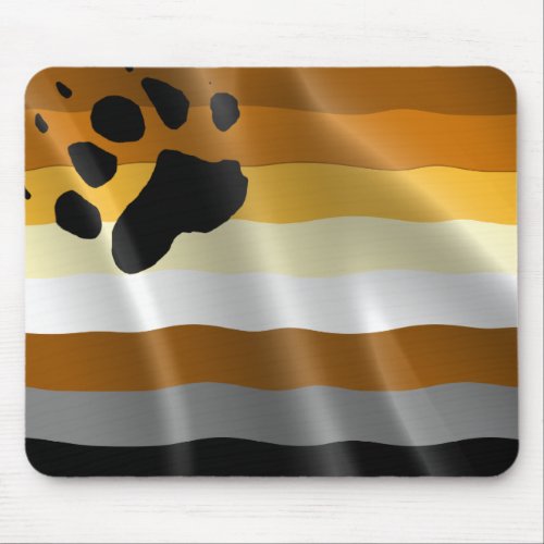 GAY HUMOR BEAR PRIDE FLAG MOUSE PAD