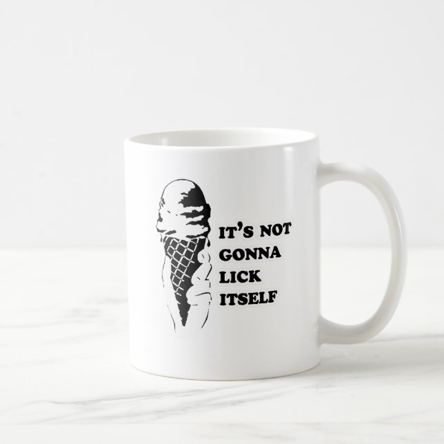 Gay Humor lick itself reverse Coffee Mug (Right)