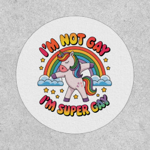 Gay Im Super Gay Sublimation-60681 Tri-Blend Shir Patch