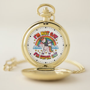 Gay Im Super Gay Sublimation-60681 Tri-Blend Shir Pocket Watch