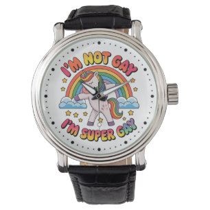 Gay Im Super Gay Sublimation-60681 Tri-Blend Shir Watch