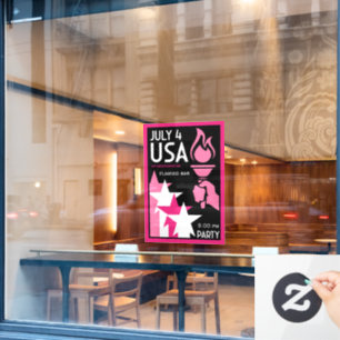 Gay Independence Day Window Cling