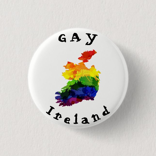 GAY Ireland Badge Button (Front)