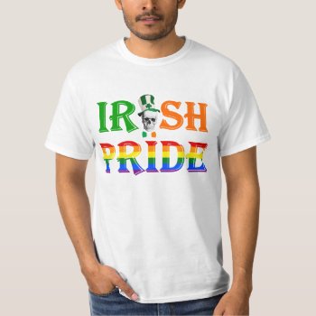 Gay Irish Pride  St Patrick's Day T-shirt by Paddy_O_Doors at Zazzle