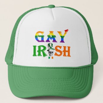 Gay Irish Pride  St Patrick's Day Trucker Hat by Paddy_O_Doors at Zazzle