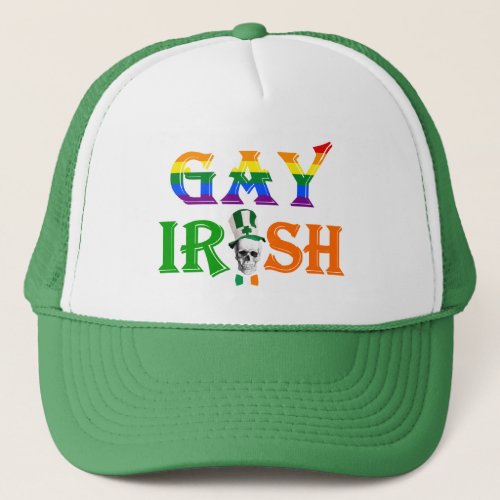 Gay Irish pride  St Patricks day Trucker Hat