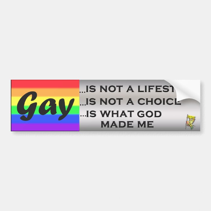 Gay Is Bumper Sticker | Zazzle.com