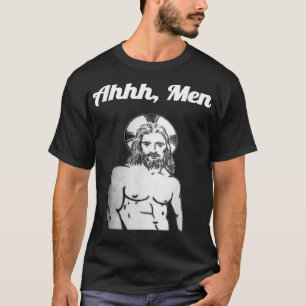 Gay Jesus Ah Men Funny Atheist Christian Humor LGB T-Shirt