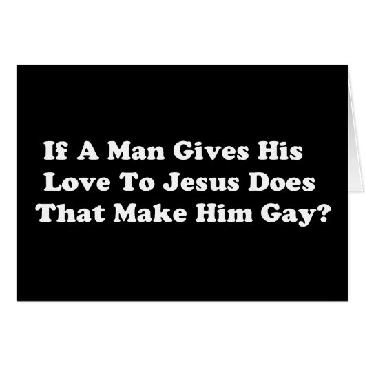 Gay Jesus Cards (Front Horizontal)