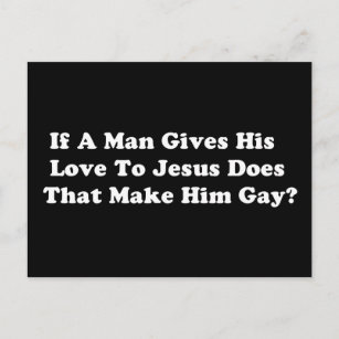 Gay Jesus Postcard