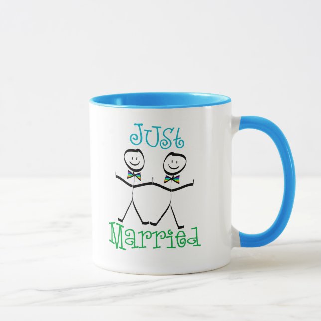 Gay Just Married Favors Mug (Right)