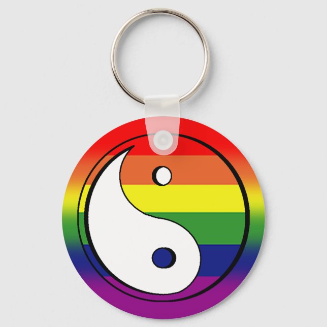 GAY Keychains - Ying Yang 02 (Front)