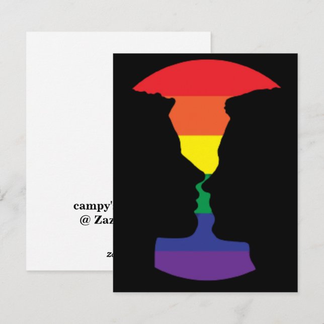 Gay Kiss Greeting Card (Front/Back)