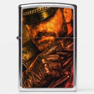 Gay Leather Daddy 1970s Biker Zippo Lighter