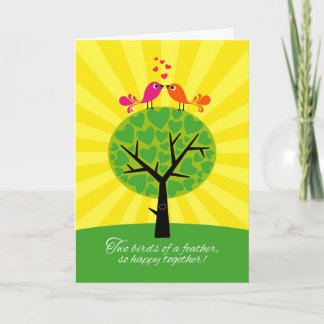 Gay Lesbian Anniversary Congratulations Card