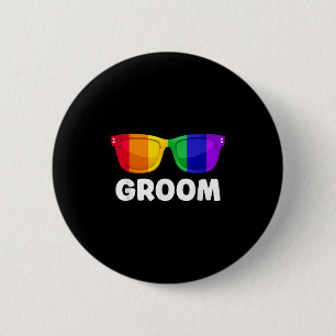 Gay Lesbian Bachelor Party Groom Wedding Tee Lgbt Button