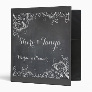 Gay Lesbian Chalkboard Binder Wedding Planner