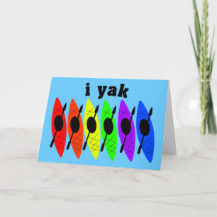Gay Lesbian Kayaking Greeting Card