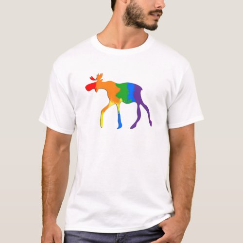 Gay  Lesbian Pride Canada Moose T_Shirt
