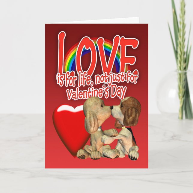 Gay Lesbian Proposal Civil Partnership Me, Valenti Holiday Card (Front)
