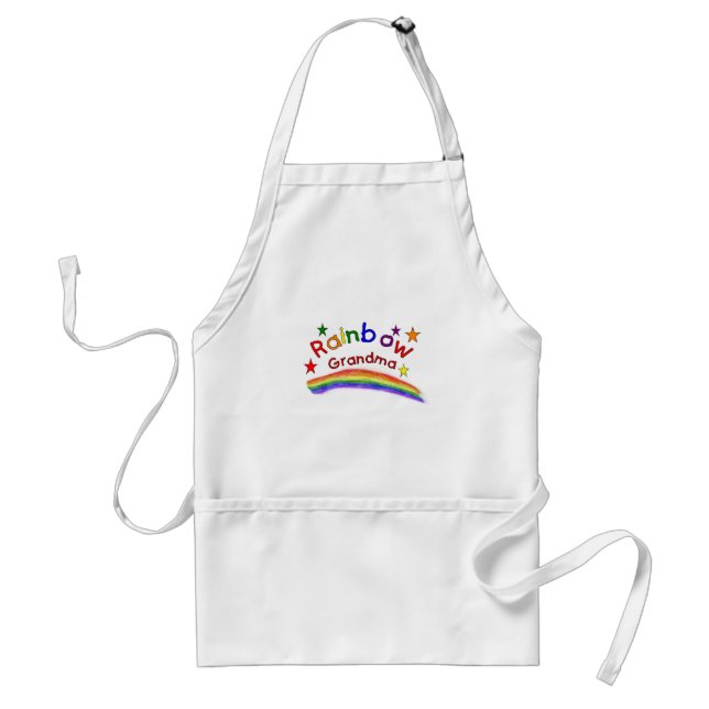 Gay Lesbian "Rainbow Grandma" Adult Apron (Front)