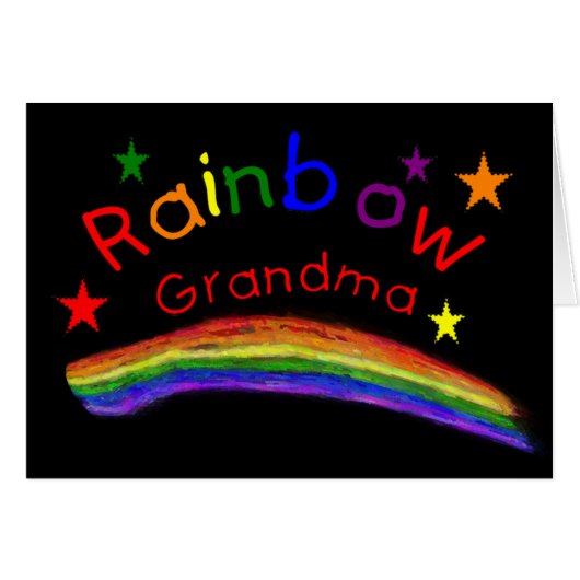 Gay Lesbian "Rainbow Grandma" Cards (Front Horizontal)