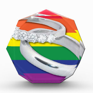 Gay Lesbian Wedding Acrylic Award